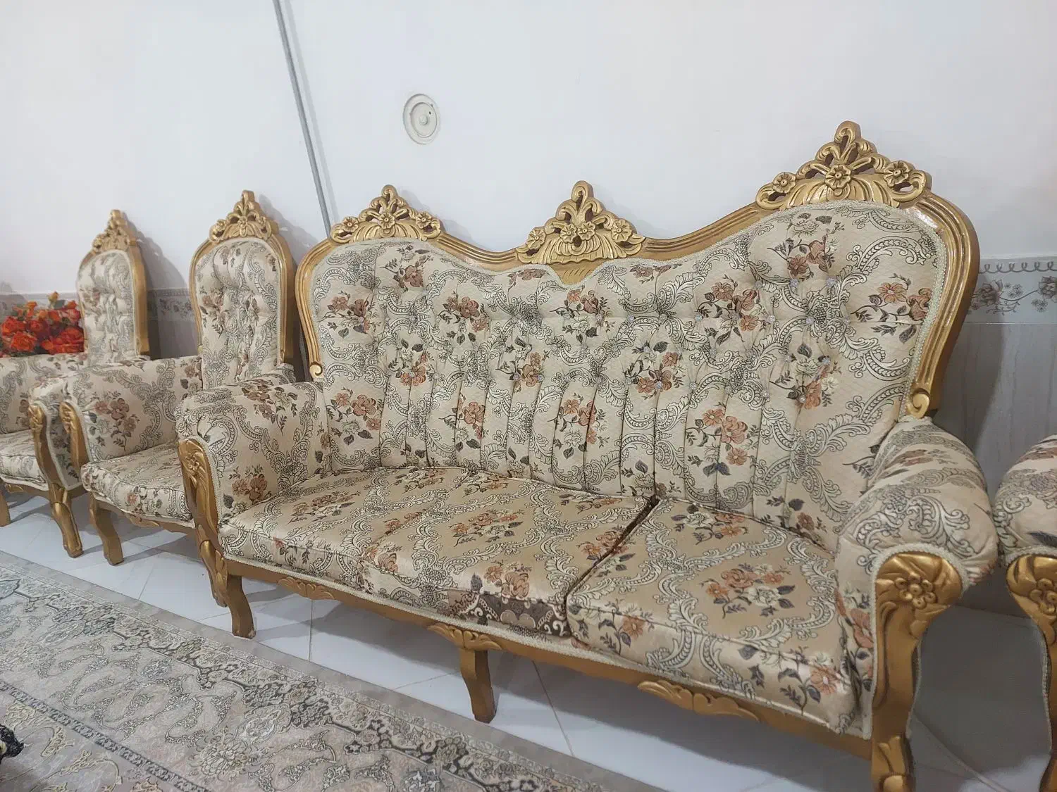 مبل استیل ۹ نفره|مبلمان خانگی و میز عسلی|فریمان, |دیوار