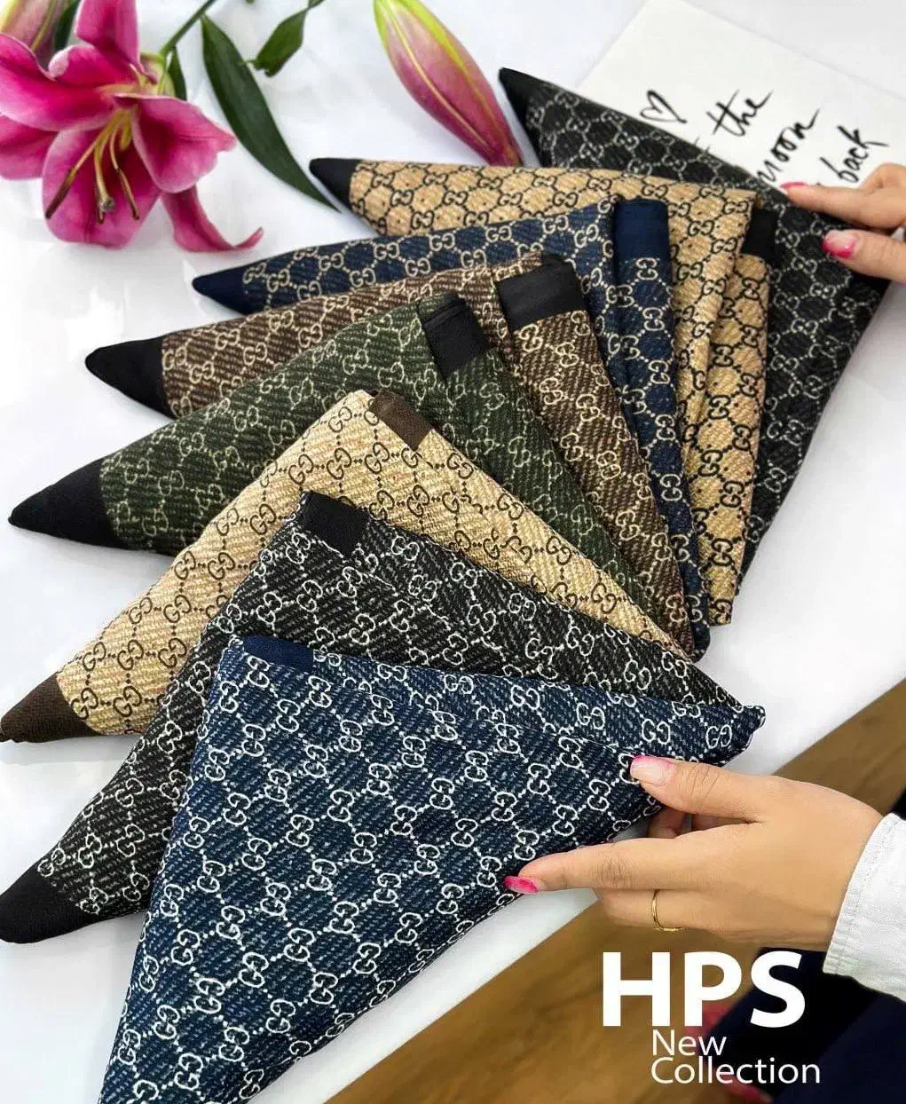 روسری نیلا دست‌دوز|لباس|خمینی‌شهر, |دیوار