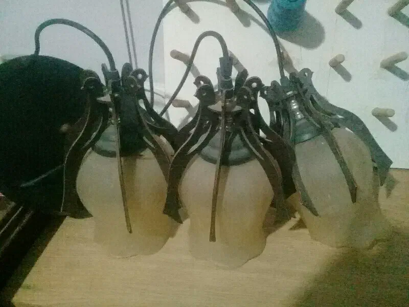 لوستر سه لامپه|لوستر و چراغ آویز|قزوین, |دیوار