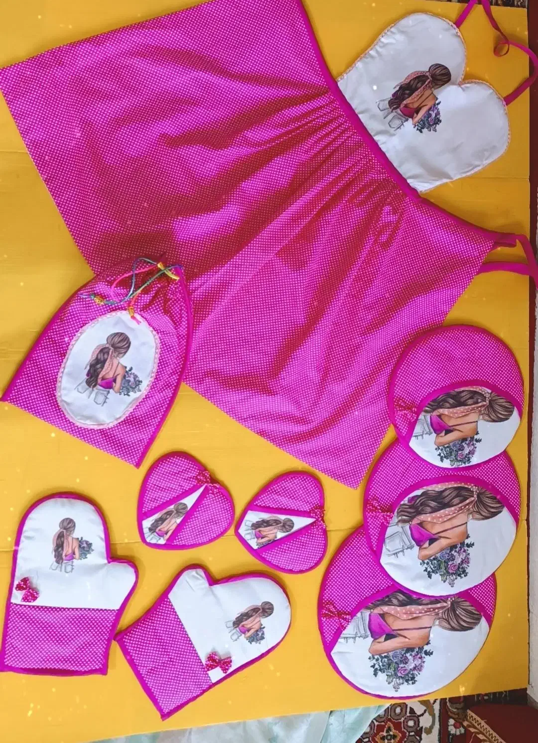 سرویس اشپزخانه|سفره، حوله، دستمال آشپزخانه|آباده, |دیوار