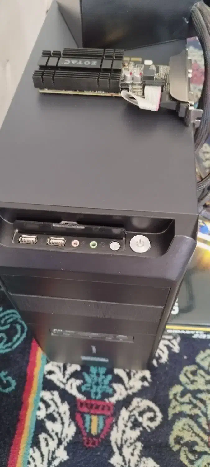 کیس گرین همراه با فن، پاور ۴۸۰، گرافیک GT710|قطعات و لوازم جانبی رایانه|کرمانشاه, |دیوار
