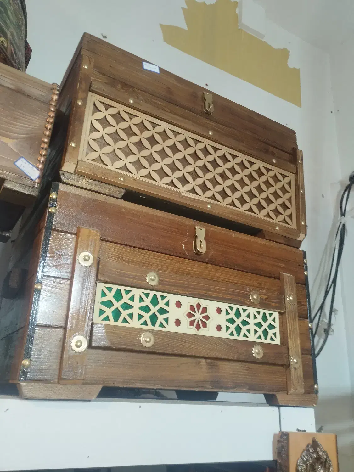 صندوقچه چوبی|صنایع دستی و سایر لوازم تزئینی|گنبد کاووس, |دیوار