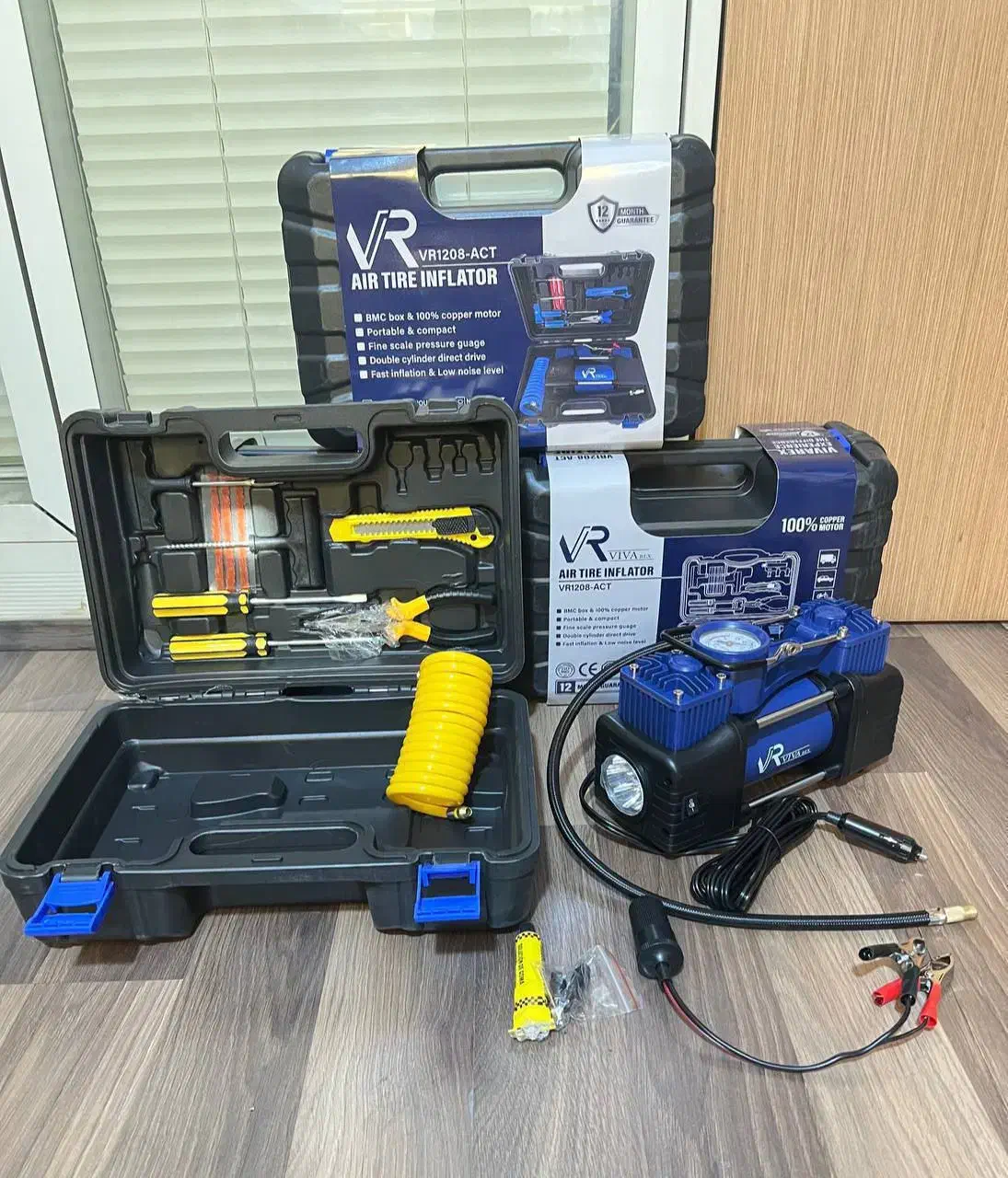 کمپرسور پمپ باد 12 ولت و برق شهری ویوارکس فندکی|ماشین‌آلات صنعتی|هشتگرد, شهرک راه آهن|دیوار