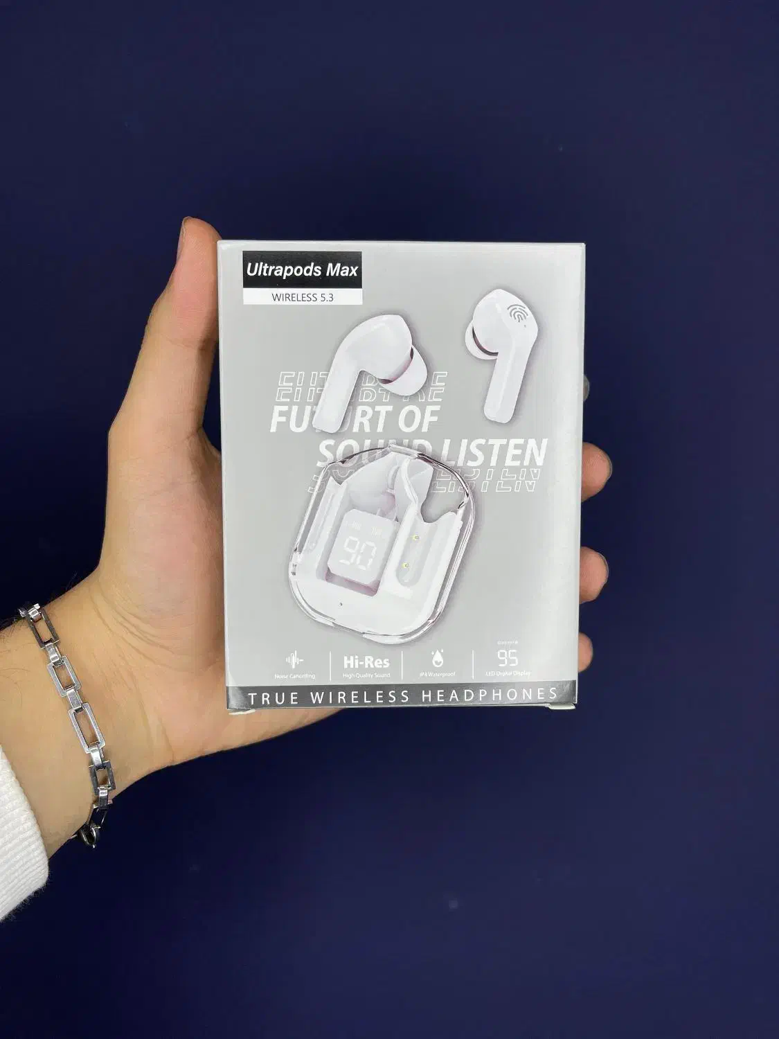 ایرپاد شیشهای Ultra Pods Max، ارسال رایگان|لوازم جانبی موبایل و تبلت|قم, آلوچو|دیوار