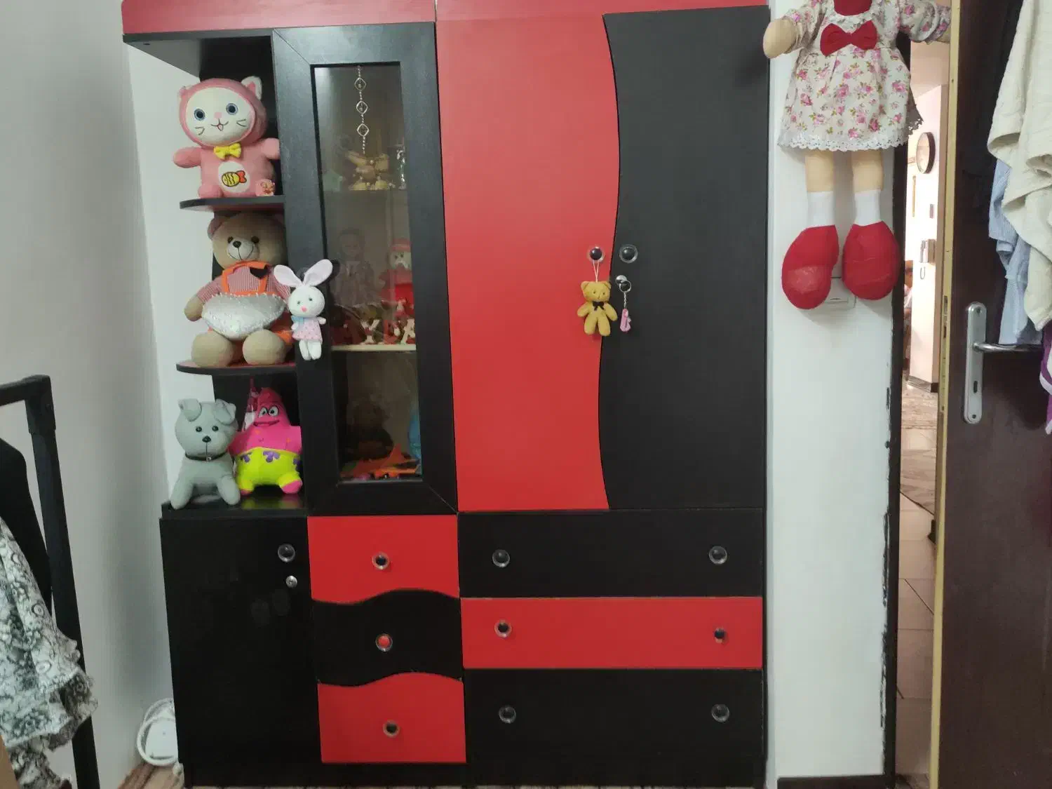 کمد نوزاد و کودکانه چوبی|تخت و سرویس خواب|کازرون, |دیوار