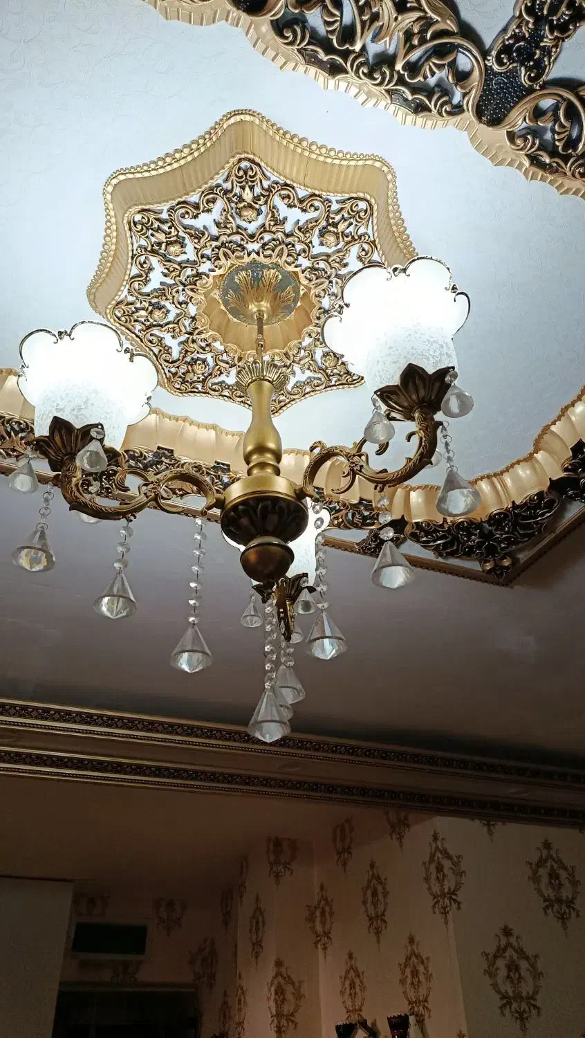 لوستر برنز|لوستر و چراغ آویز|خرم‌آباد, |دیوار