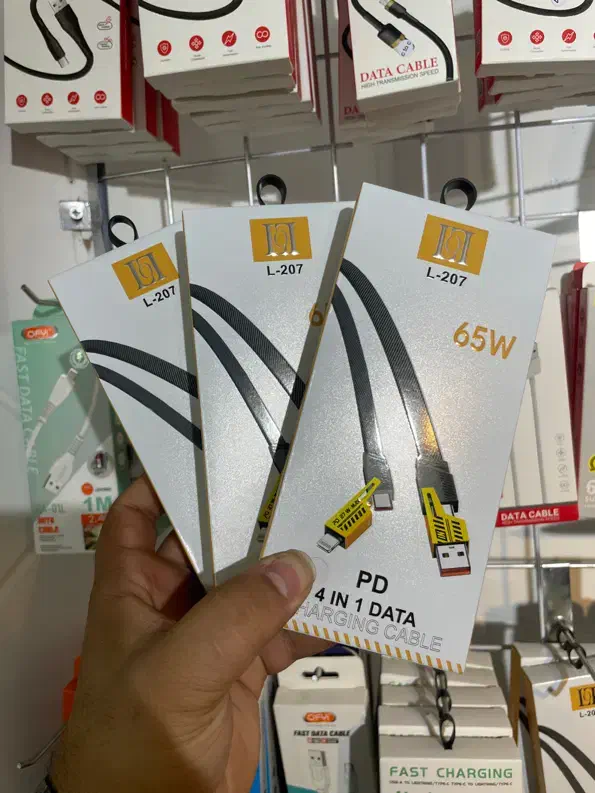 کابل ۴کاره کابل شارژ موبایل گوشی|لوازم جانبی موبایل و تبلت|اصفهان, شاهزید|دیوار