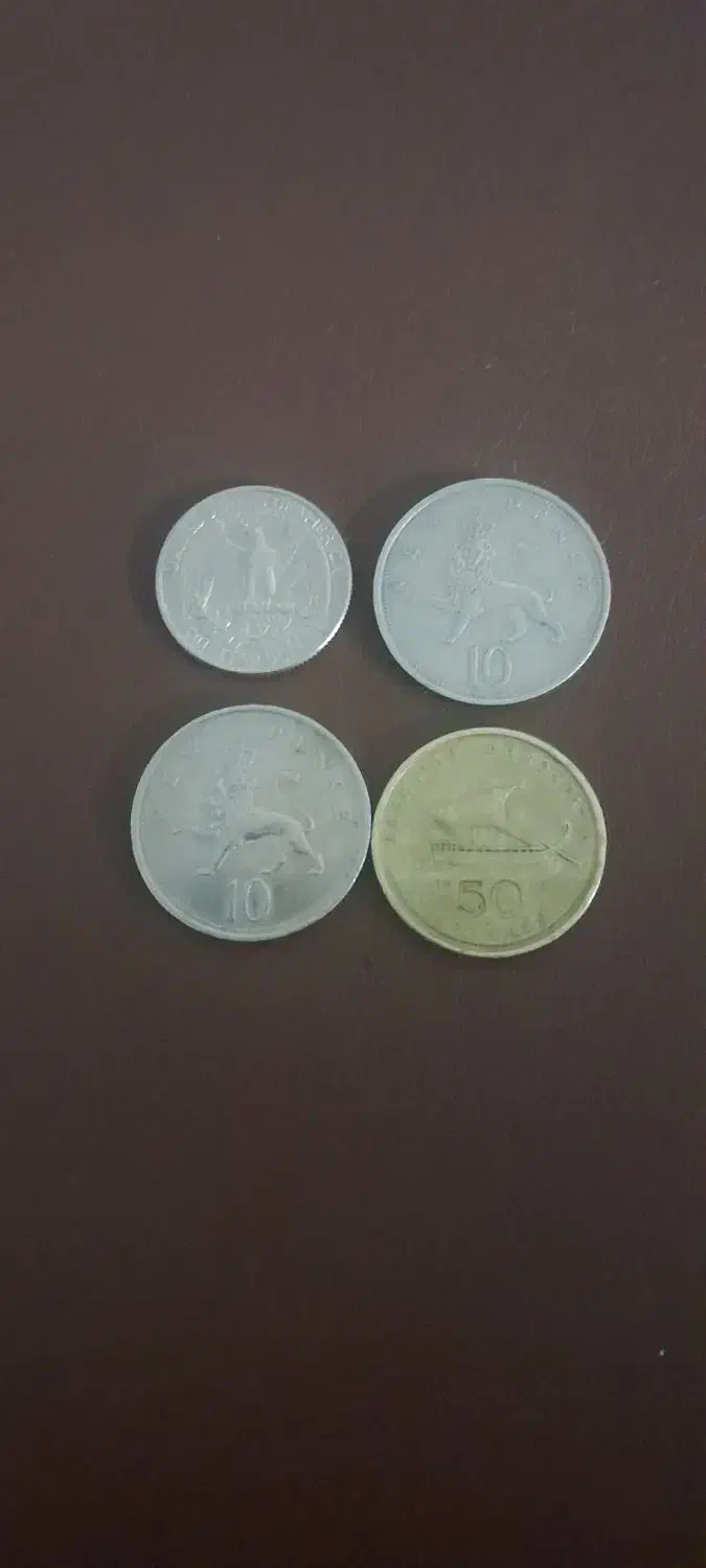 ۴عدد سکه خارجی|کلکسیون سکه، تمبر، اسکناس|همدان, |دیوار