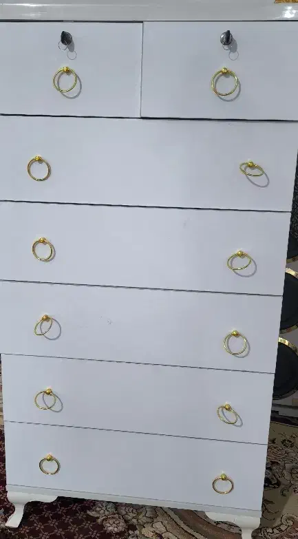 دراور ۵ کشویی و دو کشوی کلید دار در حد نو|جاکفشی، کمد، دراور|میانه, |دیوار