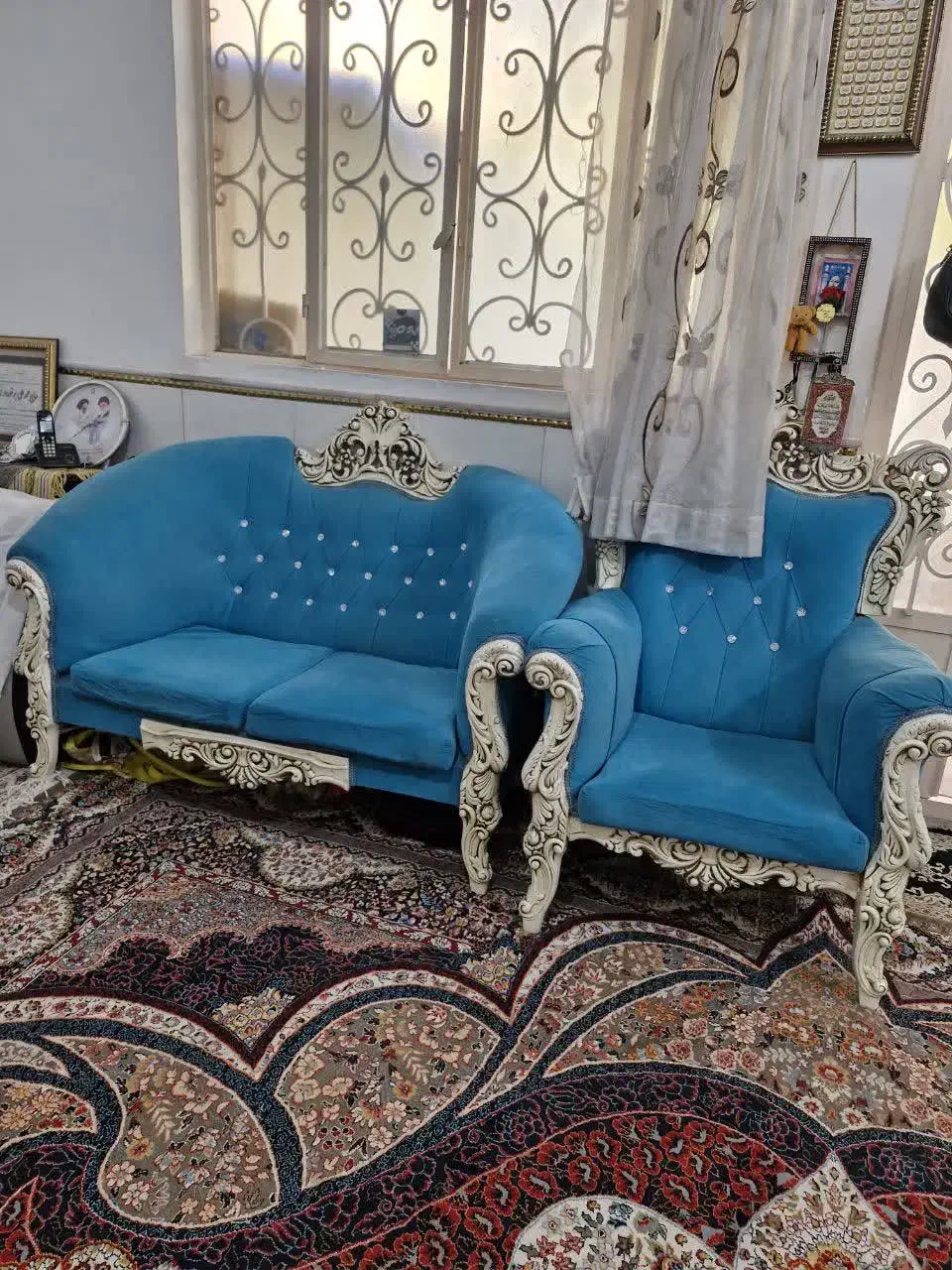مبلمان 7نفره|مبلمان خانگی و میز عسلی|قم, آذر (نکویی)|دیوار