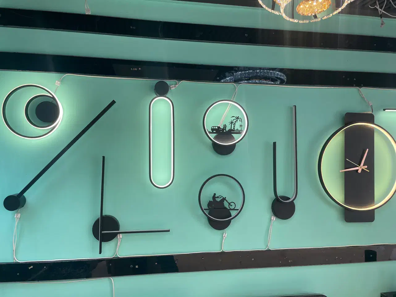 چراغ خواب و ساعت دیواری|ساعت دیواری و تزئینی|شیراز, سیاه سنگ|دیوار