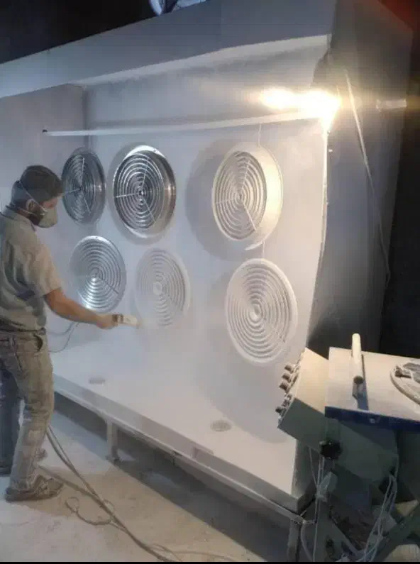 دریچه گرد کولر نما pvc آلومینیومی برای کانال سازی|مصالح و تجهیزات ساختمان|تهران, دستغیب|دیوار