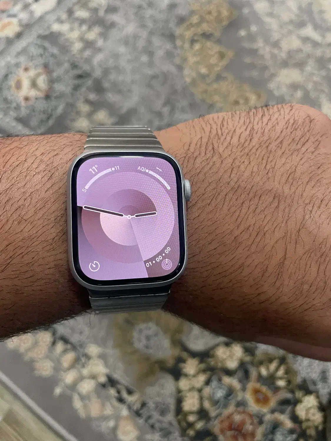 اپل واچ سری ۹ سایز ۴۵ سیلور بدون نقطه|لوازم جانبی موبایل و تبلت|ساری, |دیوار