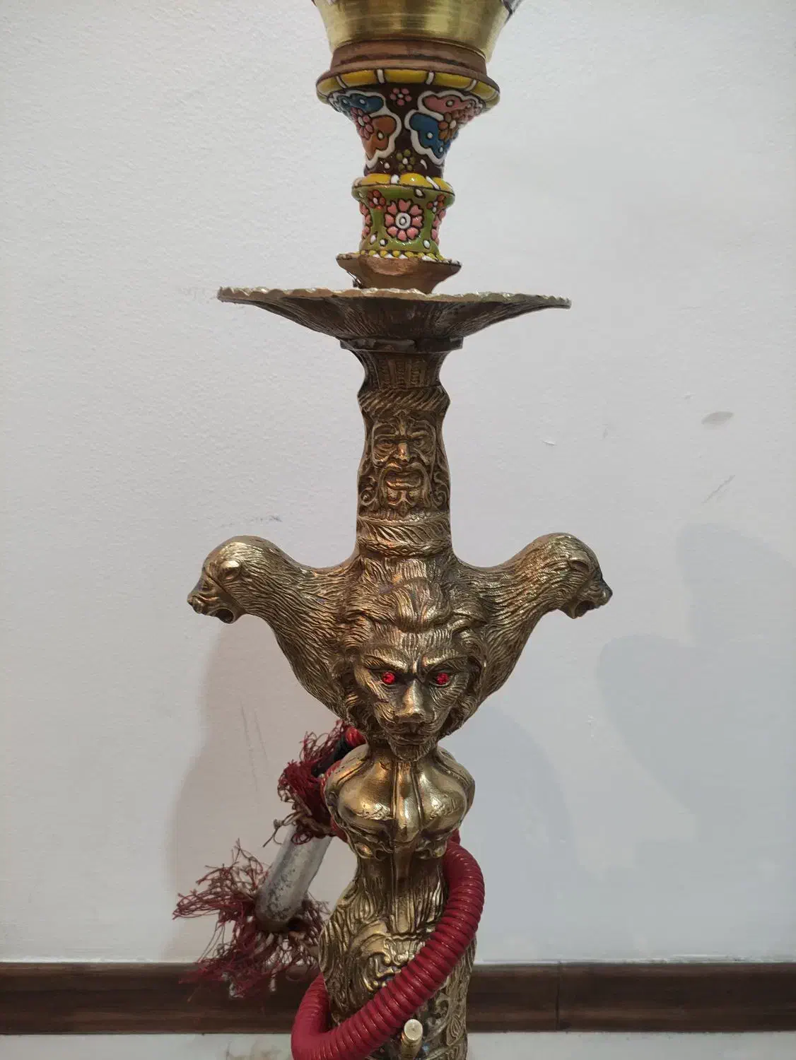 قلیان برنجی قدیمی|صنایع دستی و سایر لوازم تزئینی|محمدشهر, محمدشهر|دیوار