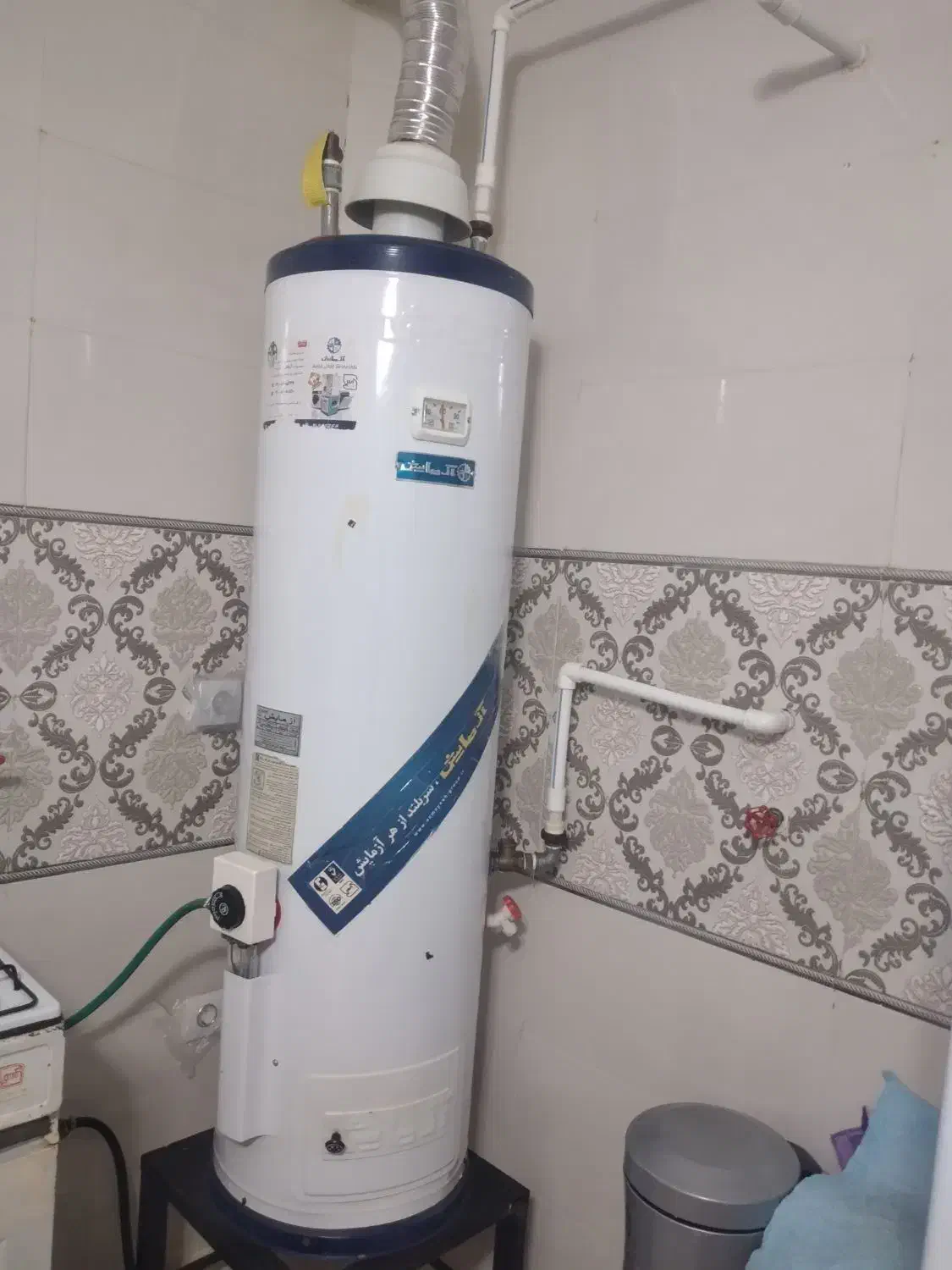 ابگرمکن آزمایش مخزنی ایستاده ورق سه لایه درحد نو|آبگرمکن، پکیج، شوفاژ|خانمیرزا, |دیوار