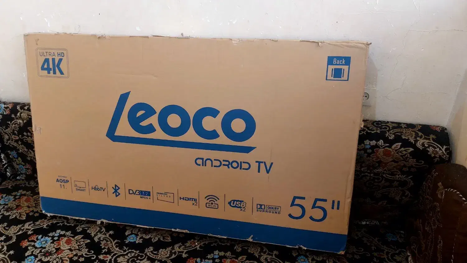 تلویزیون ۵۵leocoاینچ هوشمند فورکی پلمپ باگارانتی|تلویزیون و پروژکتور|اهواز, پردیس دو|دیوار