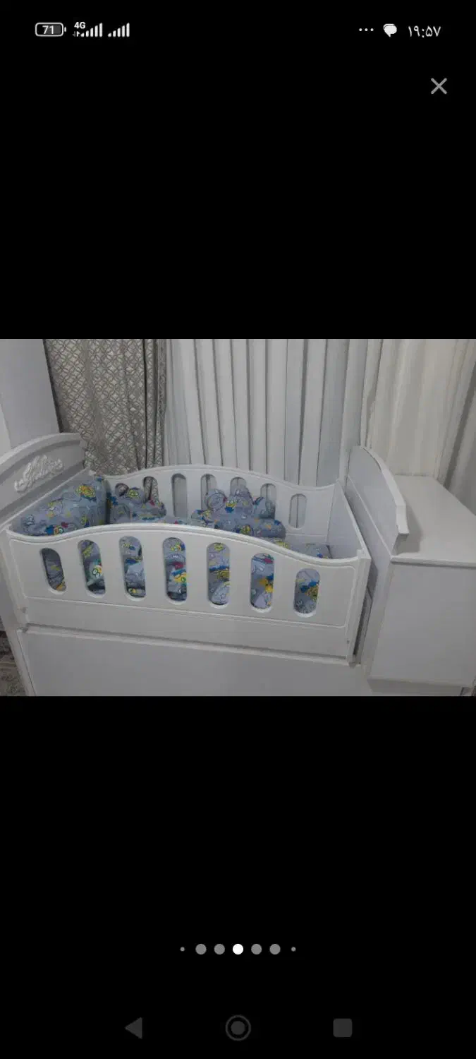 سرویس چوب تخت کودک و نوجوان 4کاره ضداب|تخت و سرویس خواب|مشهد, رده|دیوار