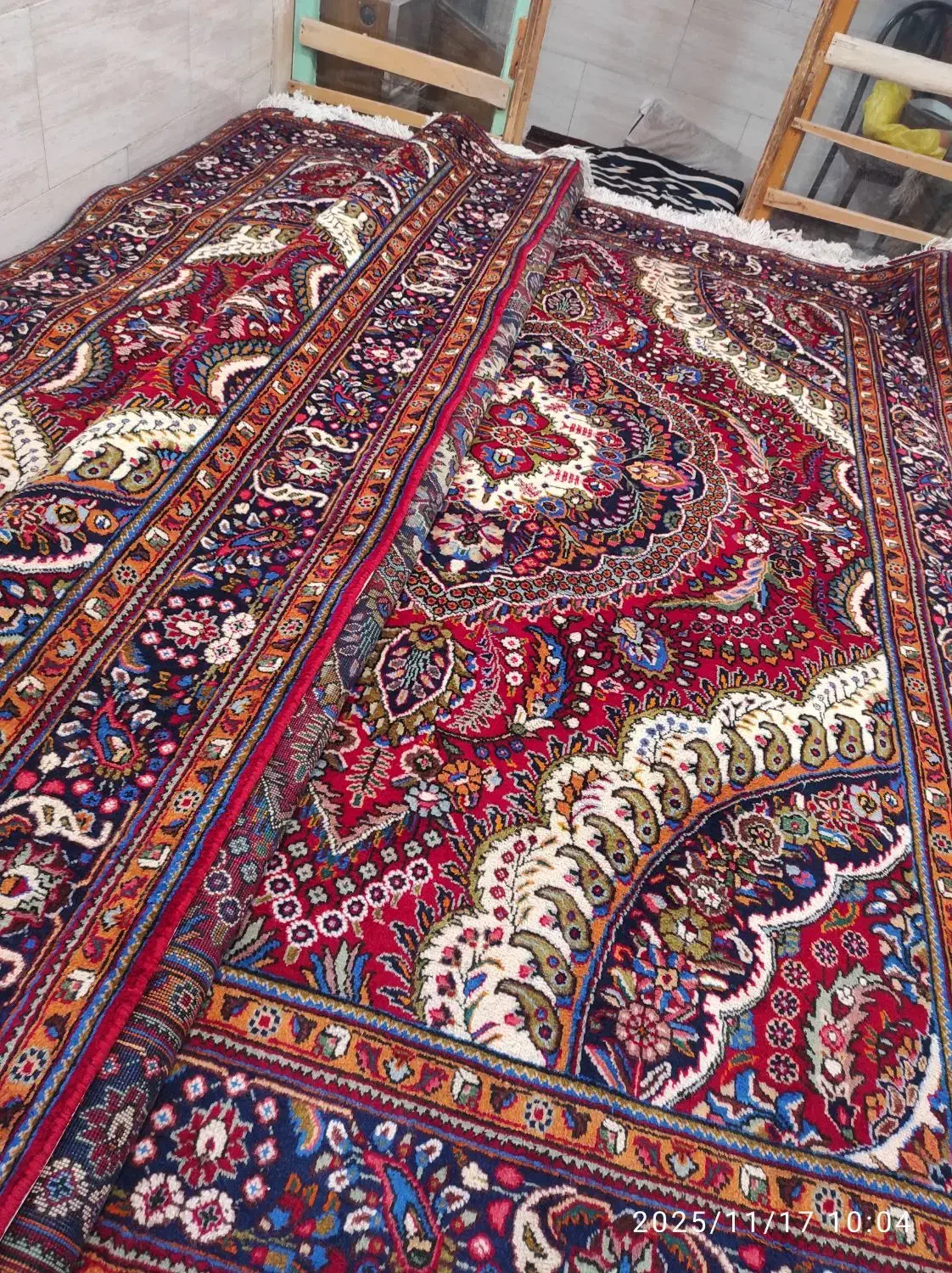 جفت 9 متری نقشه طاووس نو حال بافت مراغه|فرش|مراغه, |دیوار