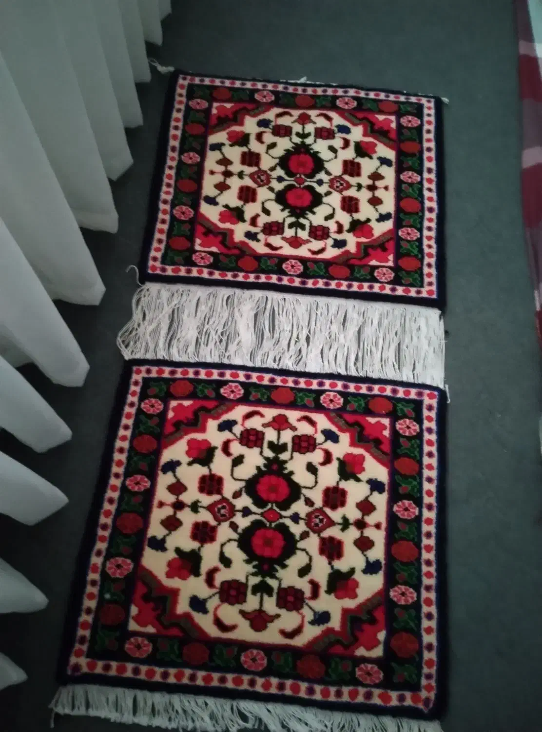 جفت پشتی دستبافت سایز 0.5در 0.5|پشتی|ملایر, |دیوار