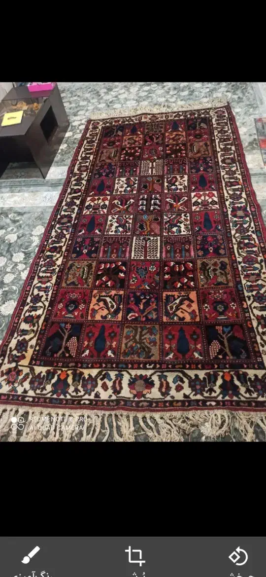 قالی دستباف|فرش|لنجان, |دیوار