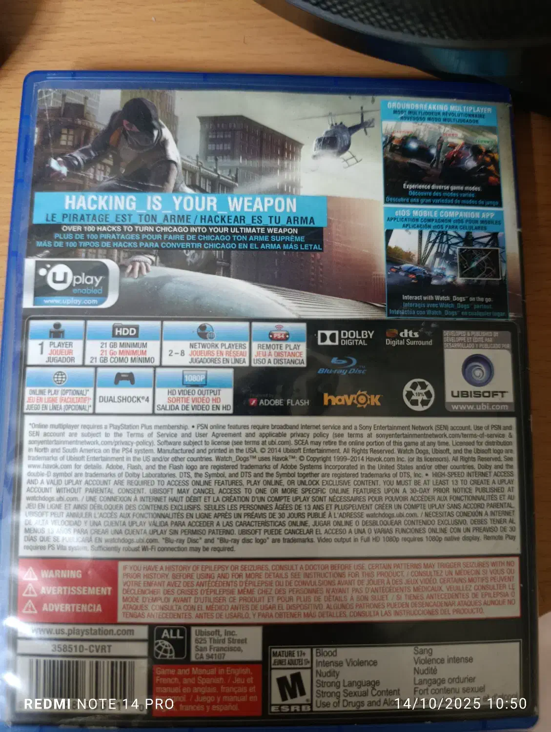 واچ داگز1(Watch dogs1)|کنسول، بازی ویدئویی و آنلاین|تهران, مدائن|دیوار