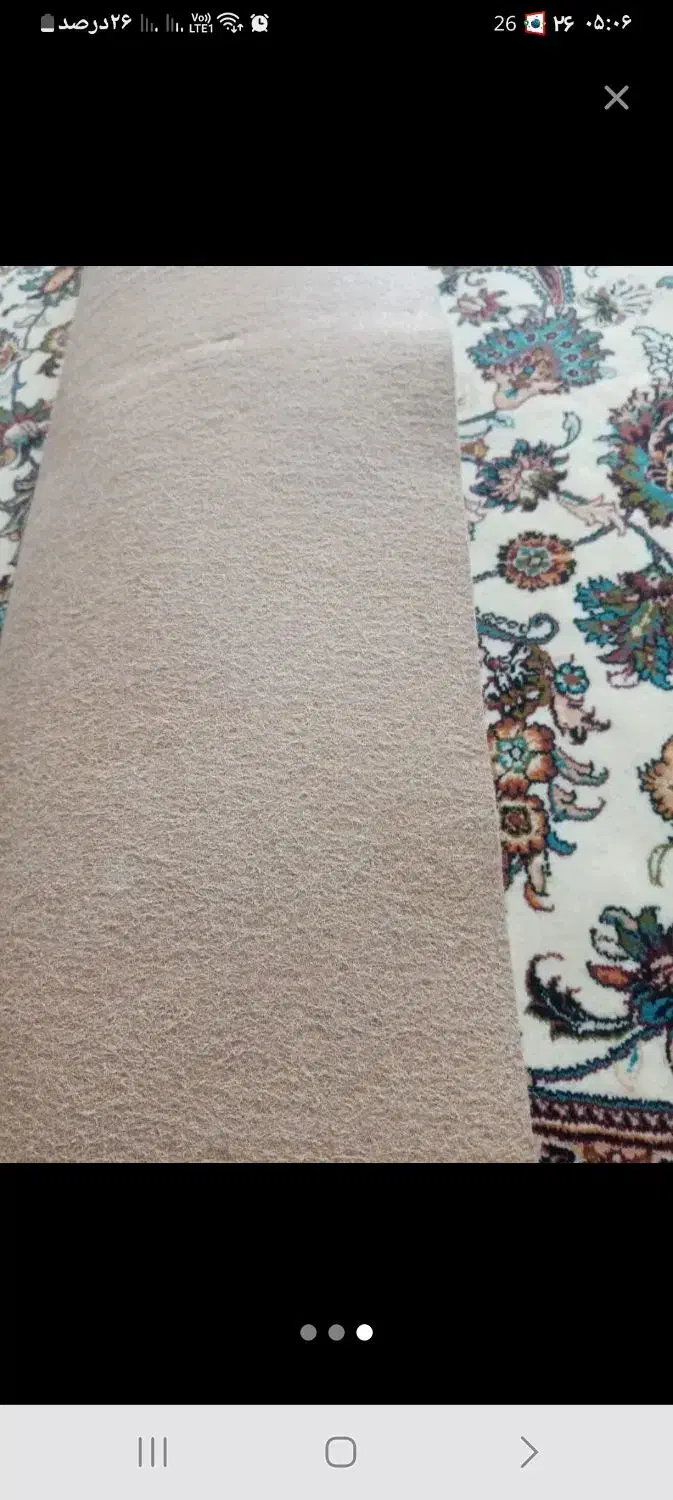 موکت کارکرده در حد نو وضخیم در دوطرح نخلی وابرنگ|موکت|چناران, |دیوار