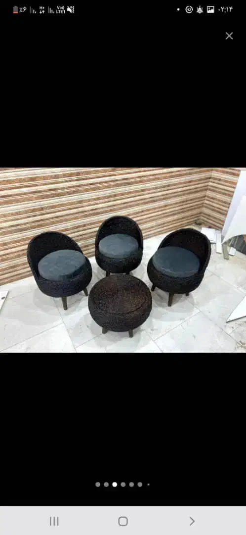 تولیدوپخش پاف حصیری صندلی حصیری با کیفیت بالا|میز و صندلی غذاخوری|چهاردانگه (تهران), |دیوار