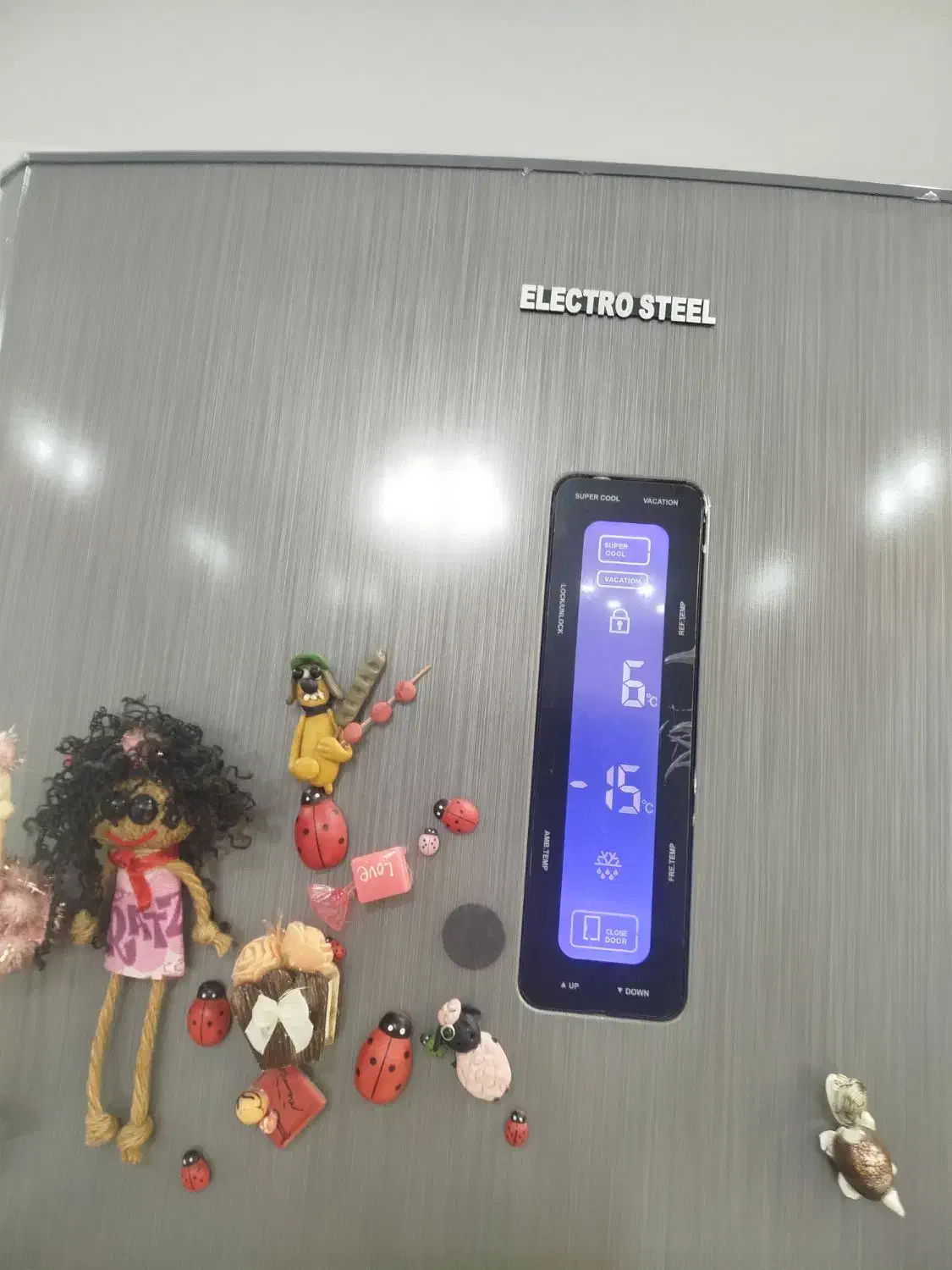 یخچال دو در الکترو استیل بالا یخچال پایین فریزر|یخچال و فریزر|رشت, شالکو|دیوار