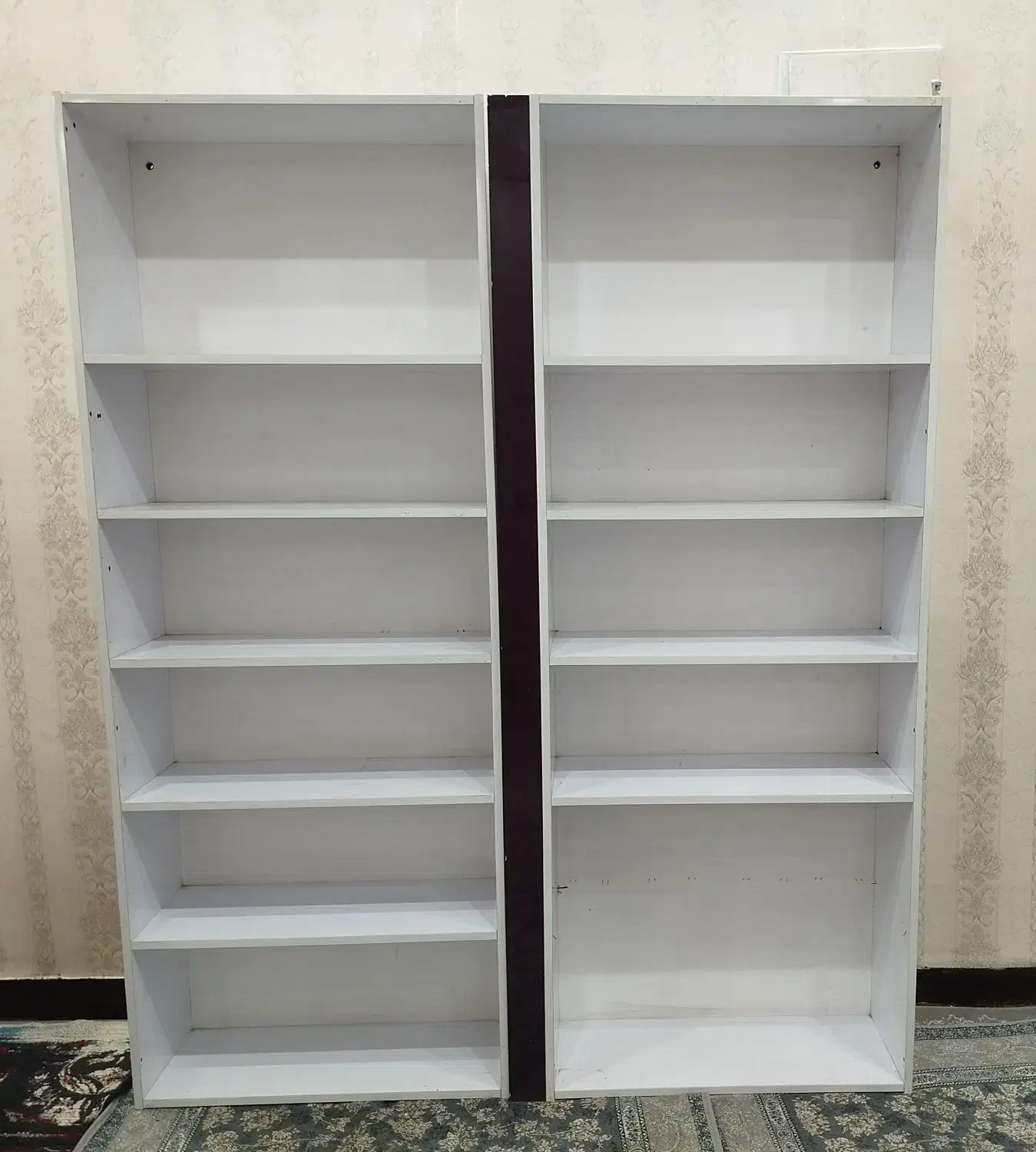 فروش 2 عدد قفسه چوبی ام دی آف و 3 عدد کابینت|کتابخانه، شلف، قفسه‌های دیواری|شوشتر, |دیوار