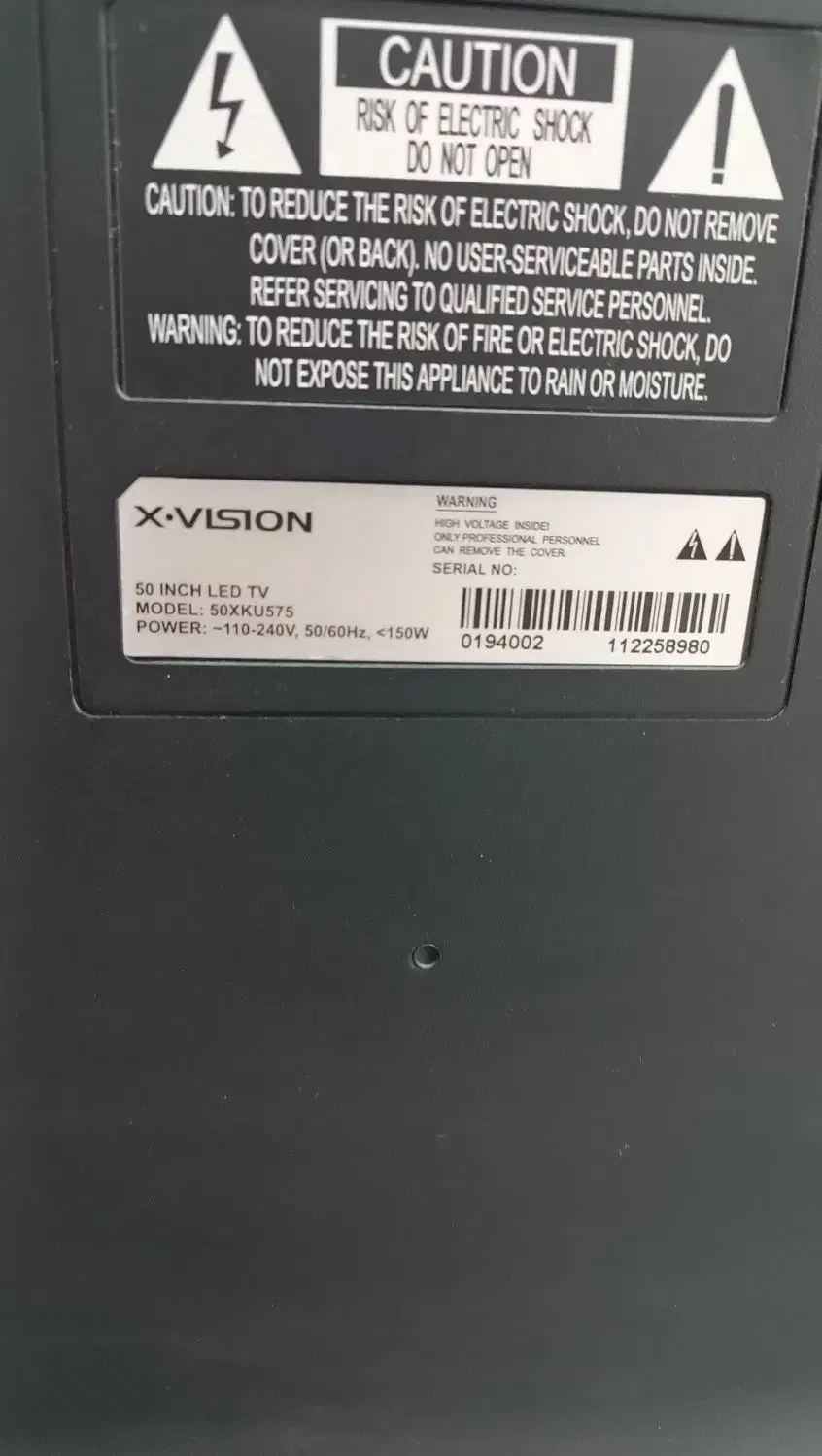 تلوزیون ایکس ویژن 50اینچ مدل 575 سالم و تمیز|تلویزیون و پروژکتور|مشهد, خواجه ربیع|دیوار