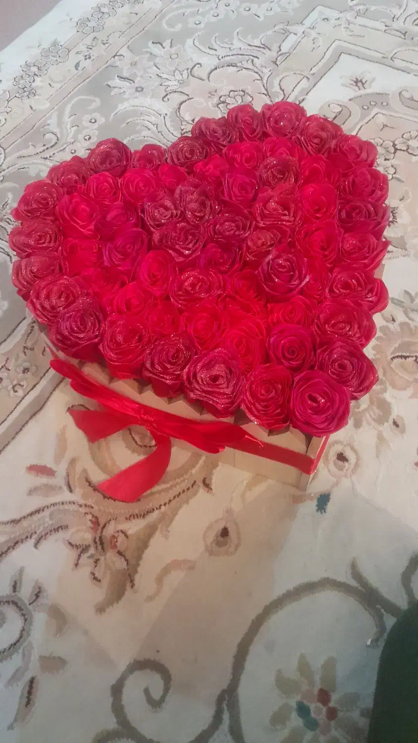 گل روبانی ۶۰ شاخه|گل مصنوعی|تبریز, |دیوار