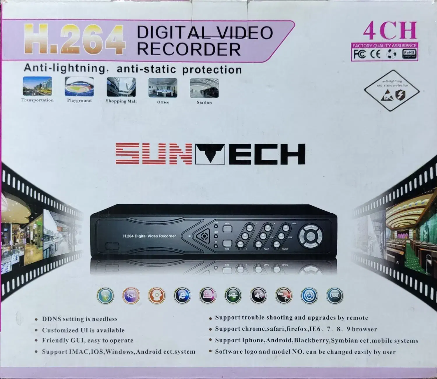 DVR چهار کانال + ۷۷ متر کابل|دوربین مداربسته|تهران, ایران|دیوار