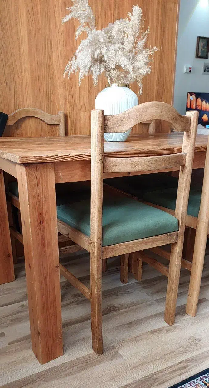 میز ناهار خوری چوبی ۴نفره|میز و صندلی غذاخوری|پاکدشت, پاکدشت (مامازند)|دیوار