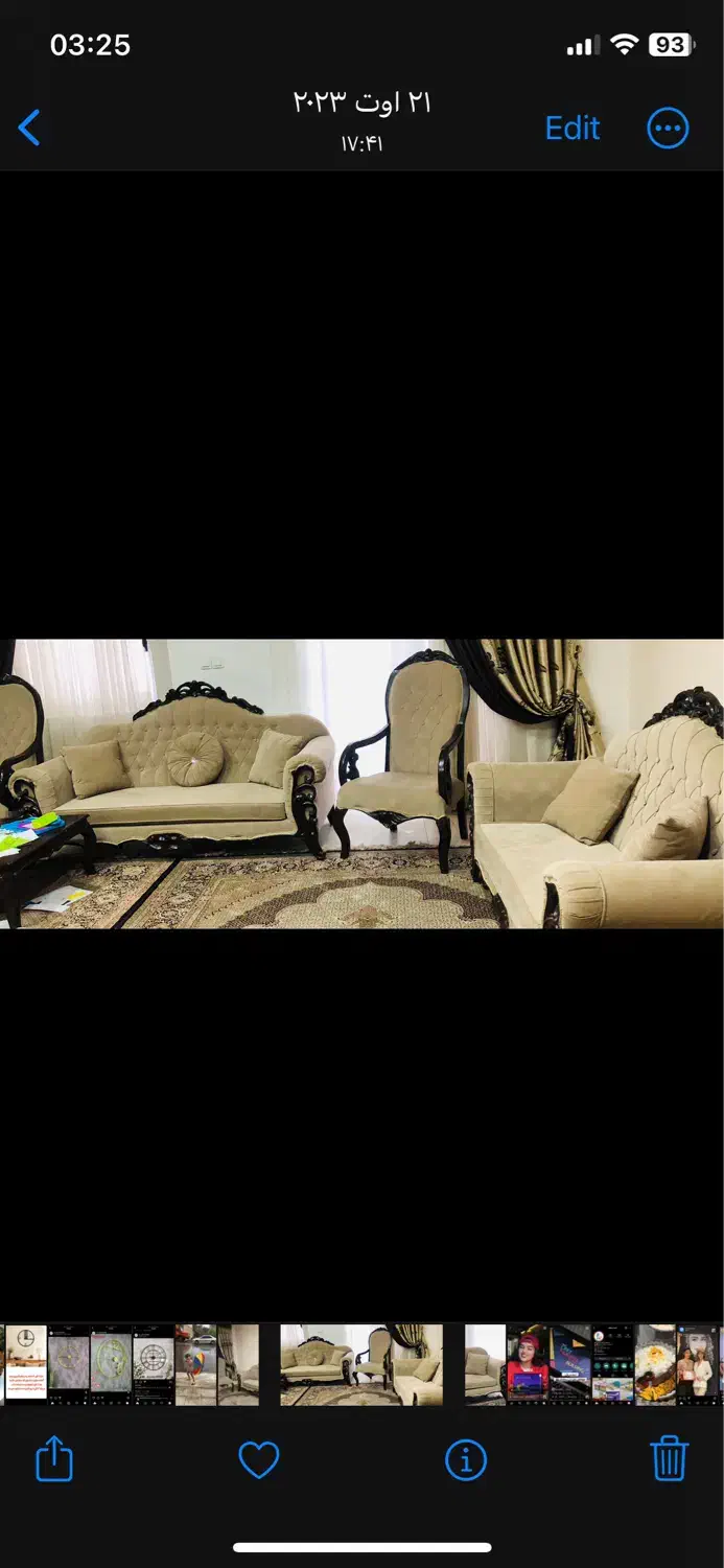 مبل۷نفره کاملا سالم وتمیز به همراه میز عسلی|مبلمان خانگی و میز عسلی|مینودشت, |دیوار