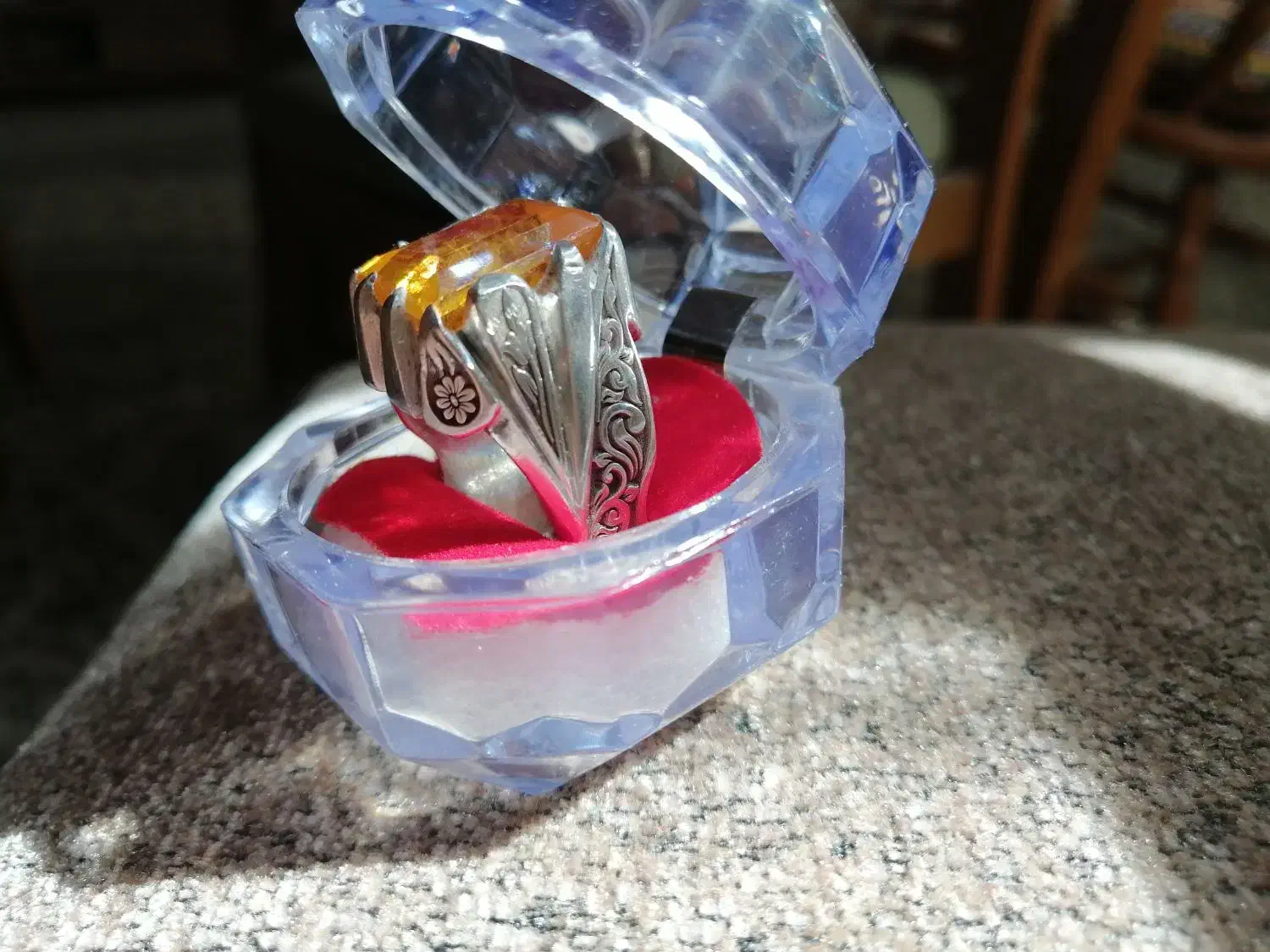 انگشتر دست ساز یاقوت زرد|جواهرات|اصفهان, طامه|دیوار