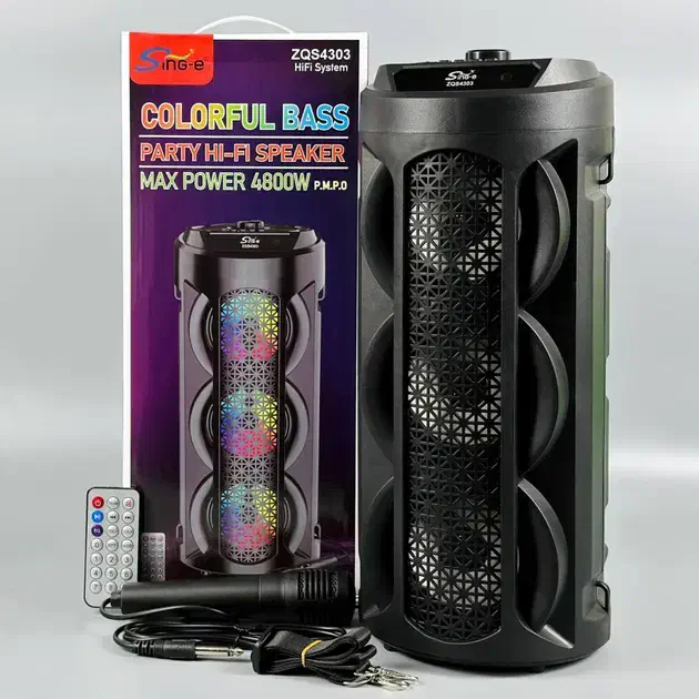 اسپیکر شارژی3باند 40سانتی بلوتوثی خردکن قابلمه|سیستم صوتی خانگی|قم, سید معصوم|دیوار