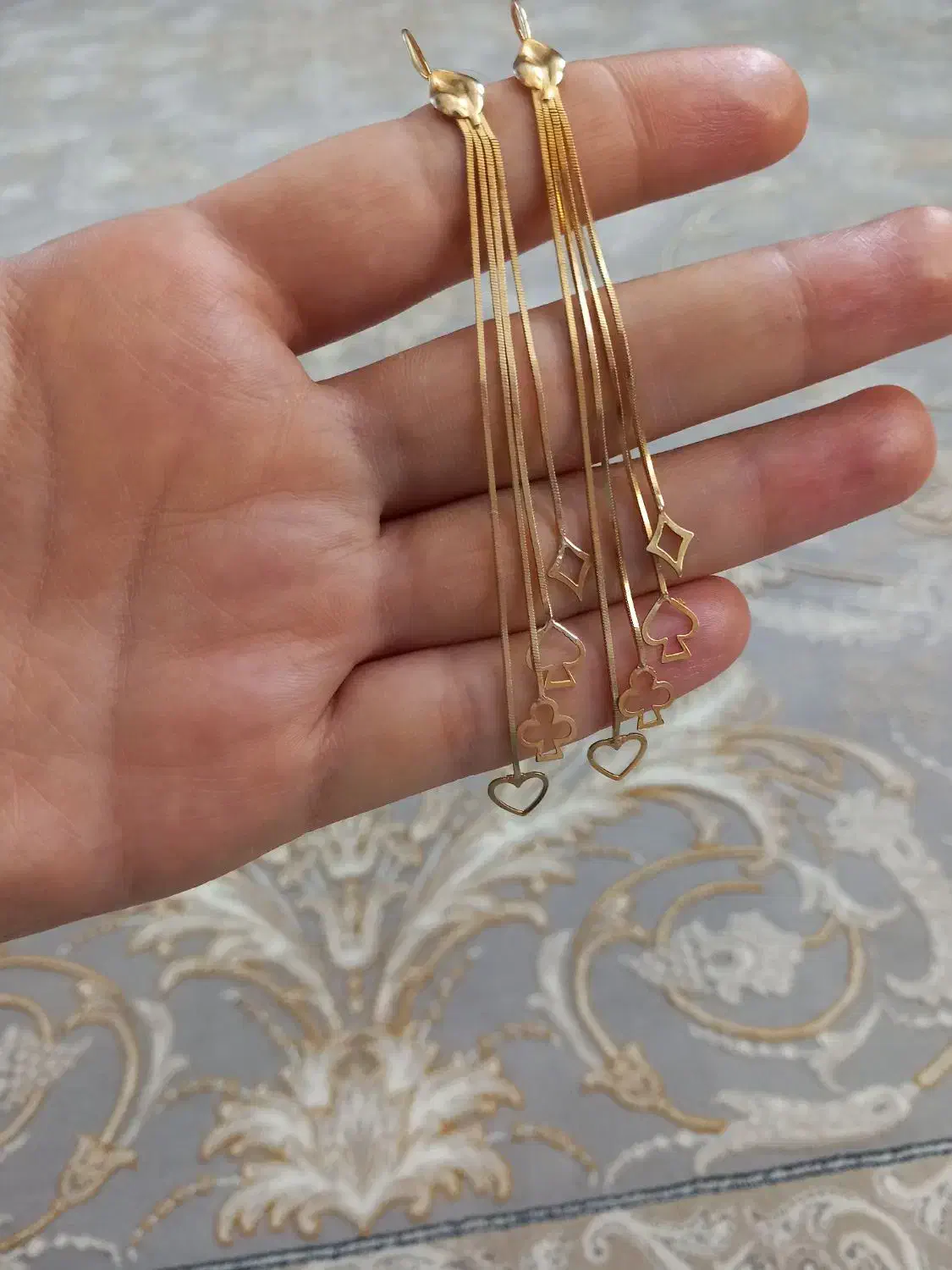 گوشواره طلا آویزی|جواهرات|اصفهان, امیرعرب|دیوار