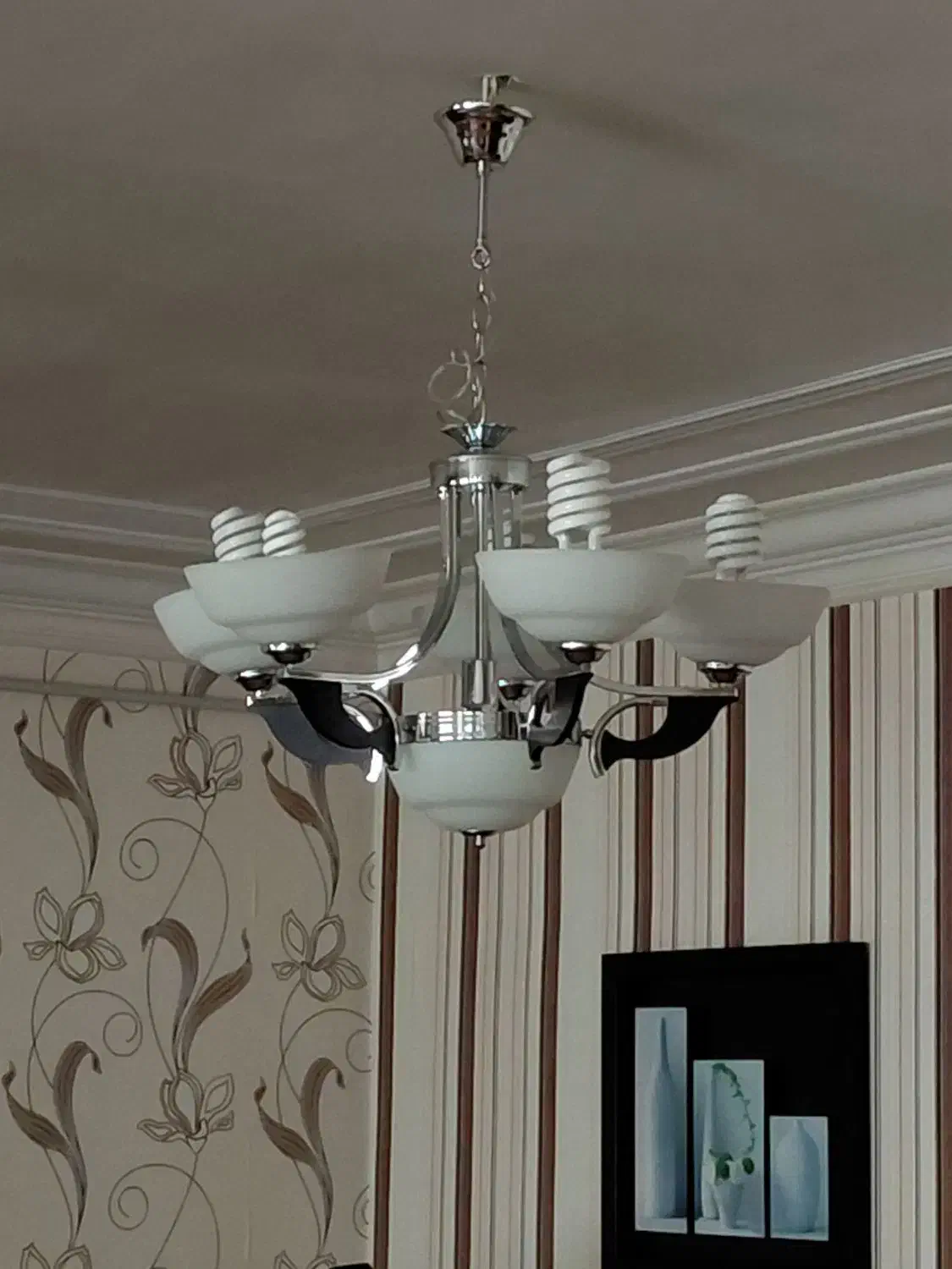 لوستر|لوستر و چراغ آویز|گنبد کاووس, |دیوار