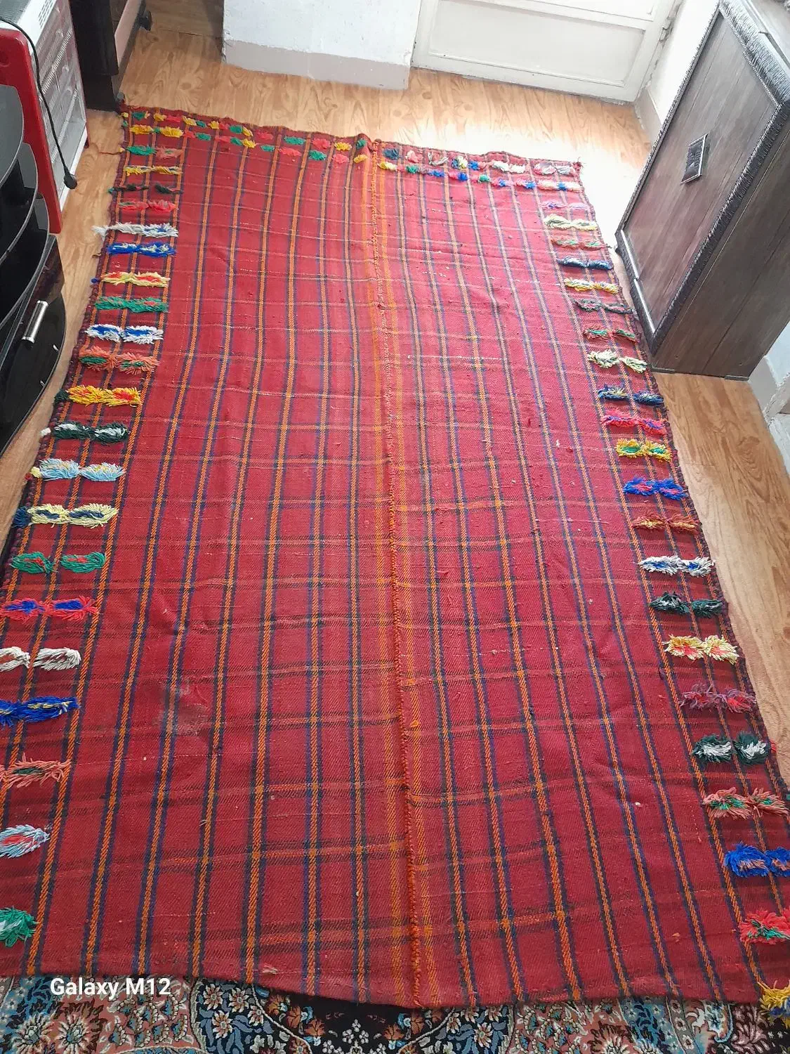 جاجیم قدیمی دست بافت بسیار زیبا|گلیم، جاجیم، گبه|اصفهان, قهجاورستان|دیوار