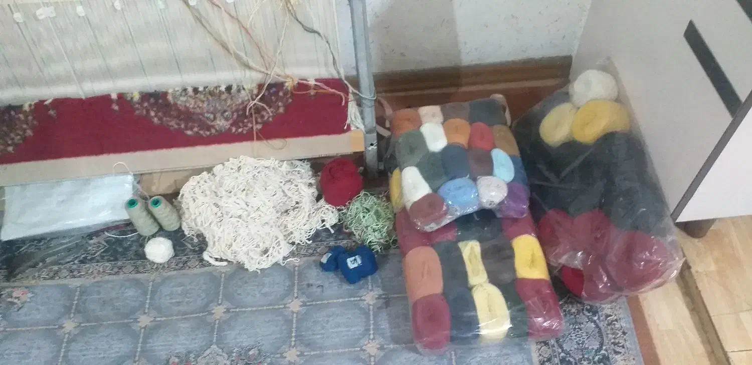 تابلو فرش جفت به همراه دار و نخ اضافی قیمت مناسب|تابلو فرش|کرمانشاه, |دیوار