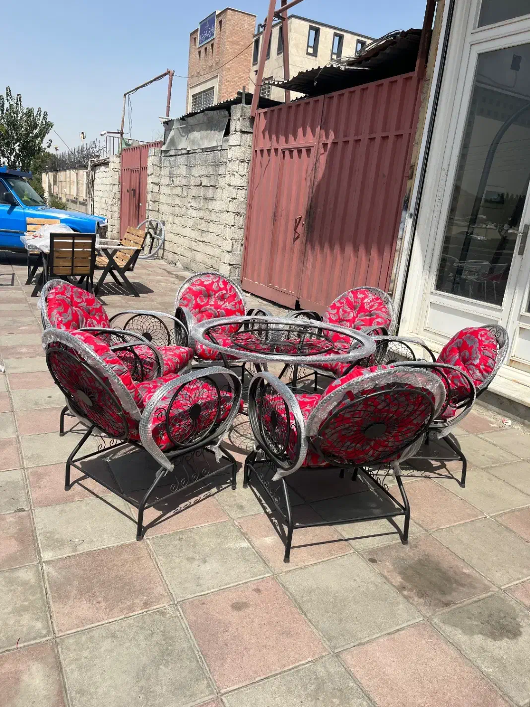 میز باغی صندلی نیمکتی بیضی ویلایی باغی و روف|مبلمان خانگی و میز عسلی|تهران, باشگاه نفت|دیوار