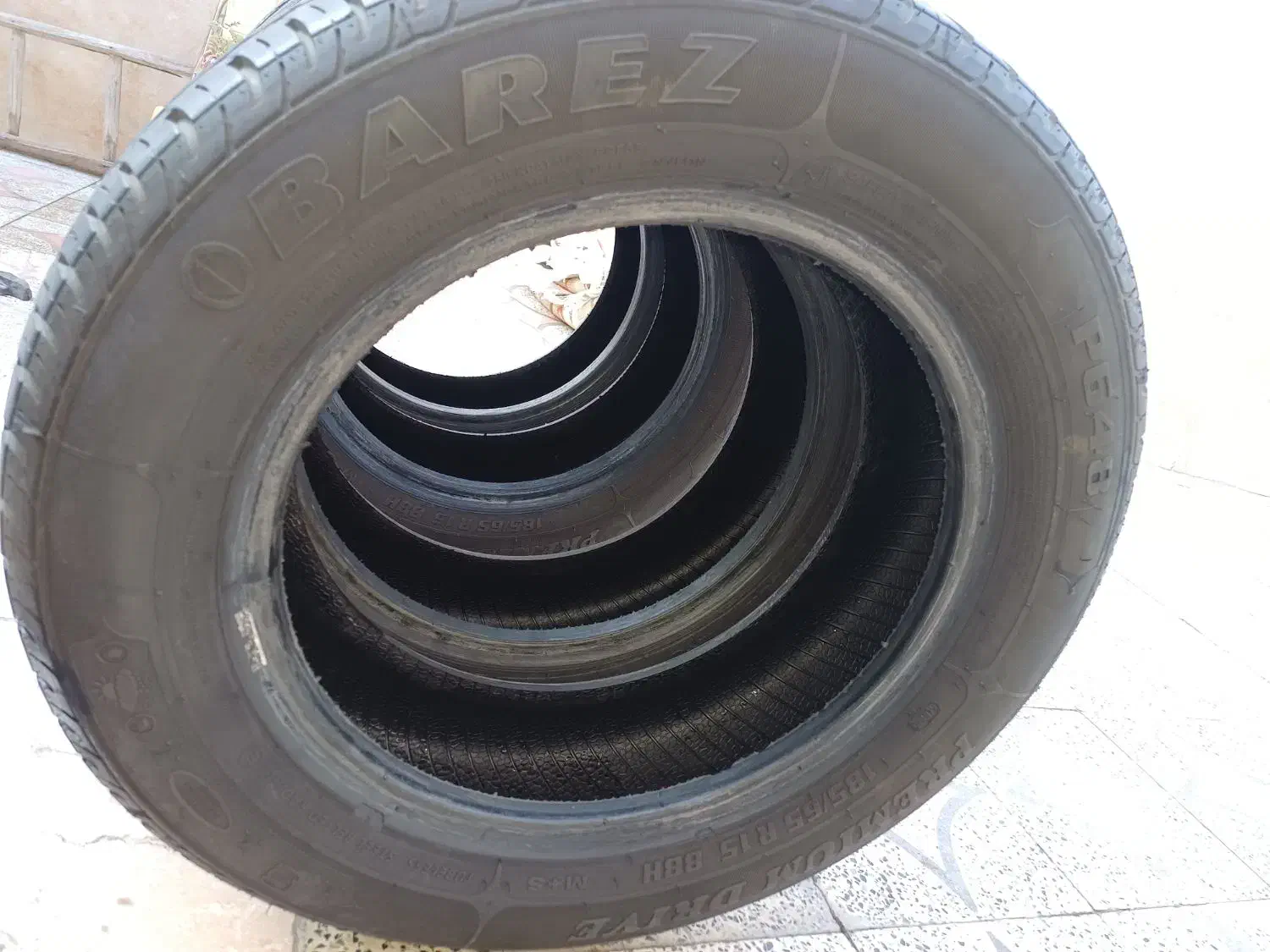 ۴ حلقه لاستیک بارز ۱۵ ۱۸۵|قطعات یدکی و لوازم جانبی|لنجان, |دیوار