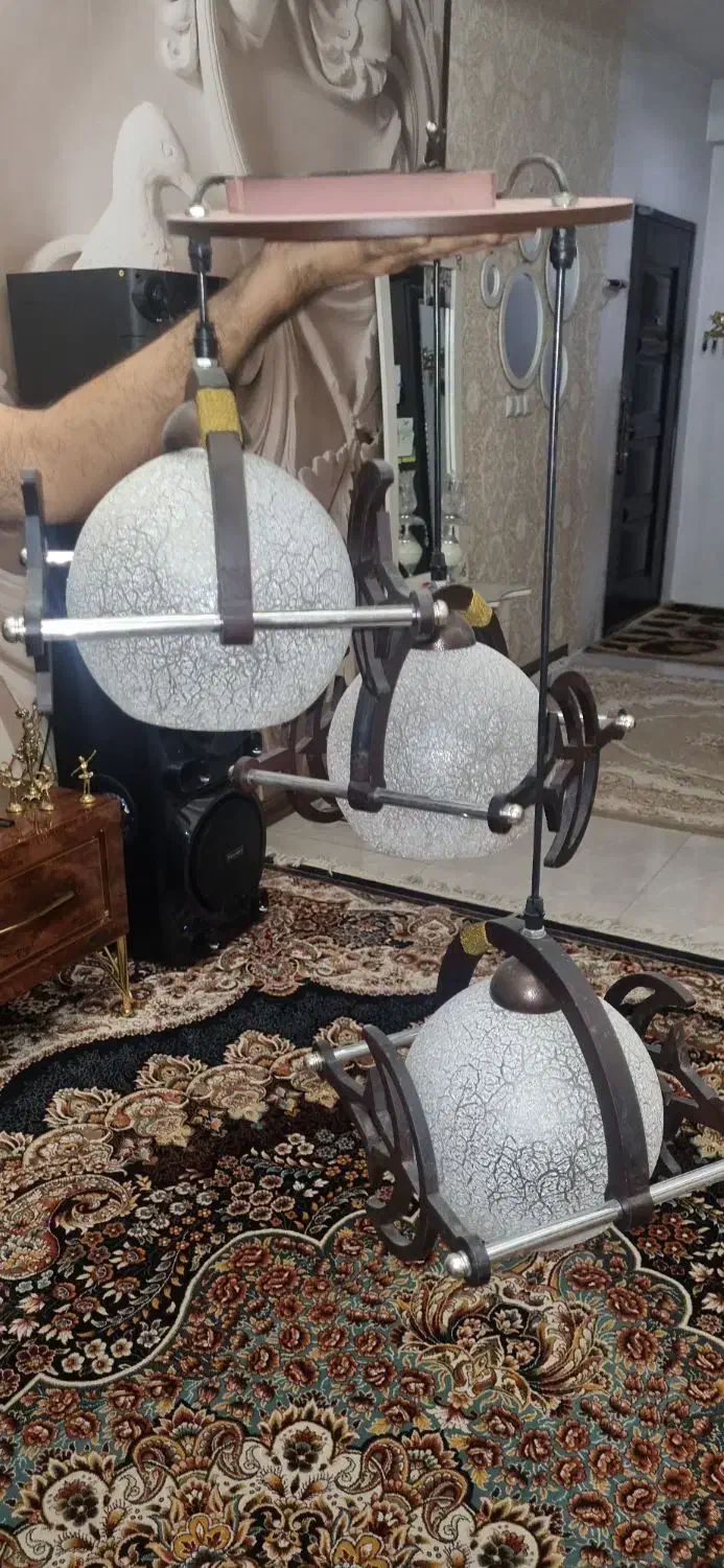 لوستر اتاق خواب|لوستر و چراغ آویز|فردیس, قریشی|دیوار