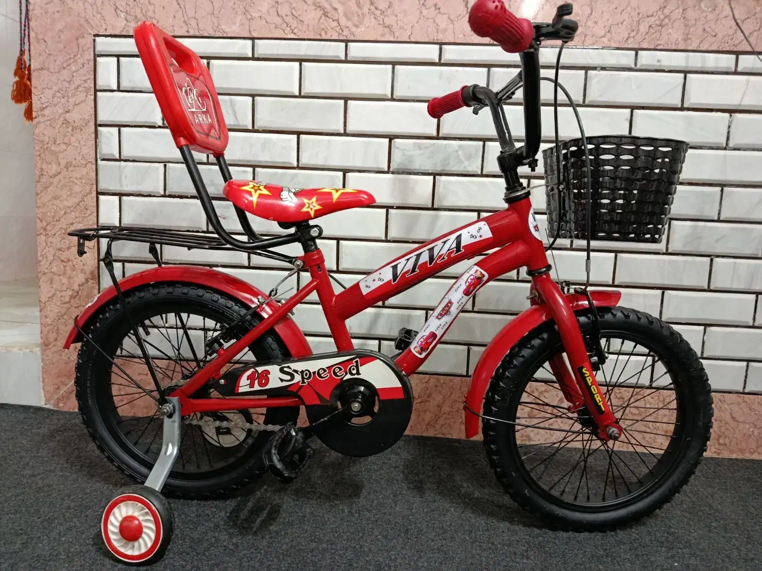 دوچرخه ۱۶ قرمز|دوچرخه، اسکیت، اسکوتر|خرم‌آباد, |دیوار