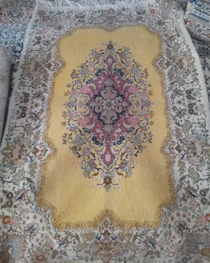 فرش دستبافت تبریز ۵۰ رج رنگ خاص و کمیاب|فرش|کرمانشاه, |دیوار