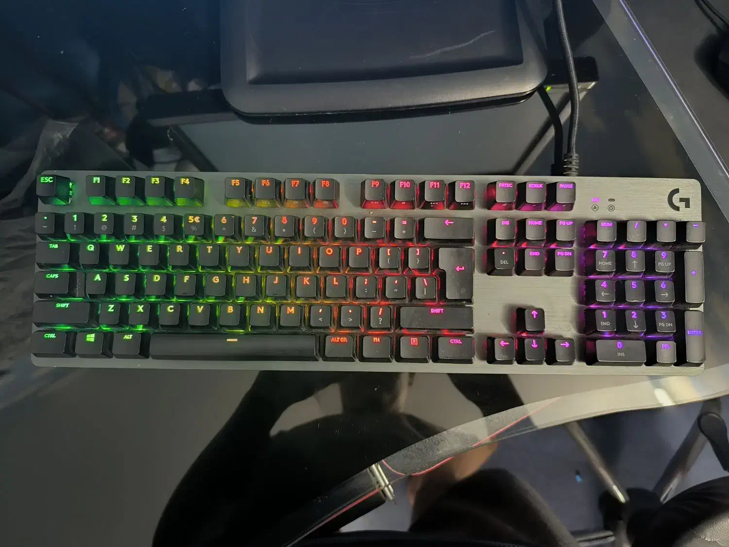 کیبورد گیمینگ لاجیتک g512 carbon blue switch rgb|قطعات و لوازم جانبی رایانه|کرمان, |دیوار