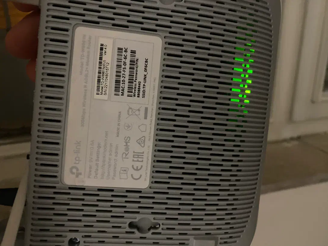 مودم تیپیلینک td896 بهمراه نویزگیر رایگان|مودم و تجهیزات شبکه|تبریز, |دیوار