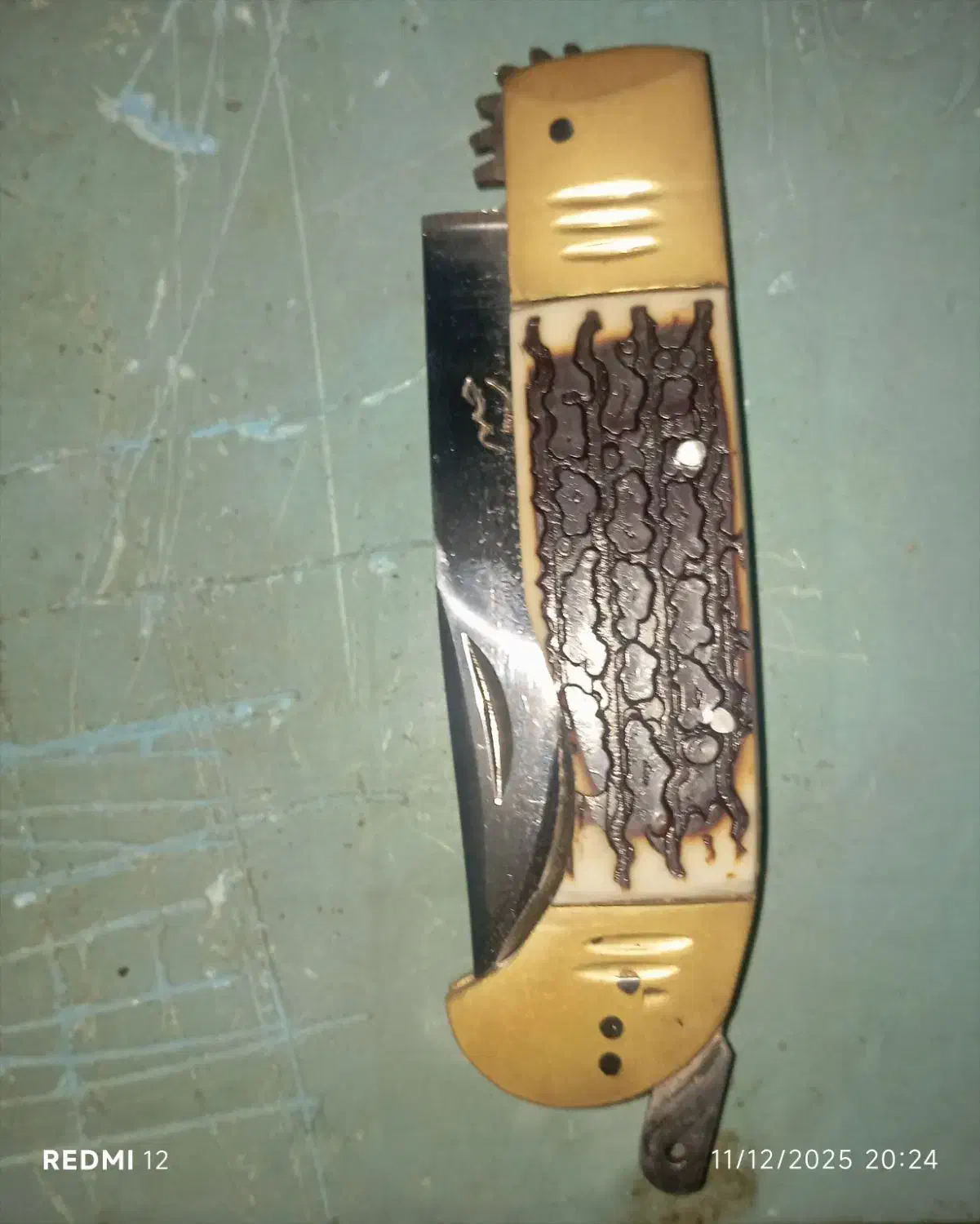 چاقو دنده ای هفت دنده استیل|کلکسیون اشیاء عتیقه|کارون, |دیوار