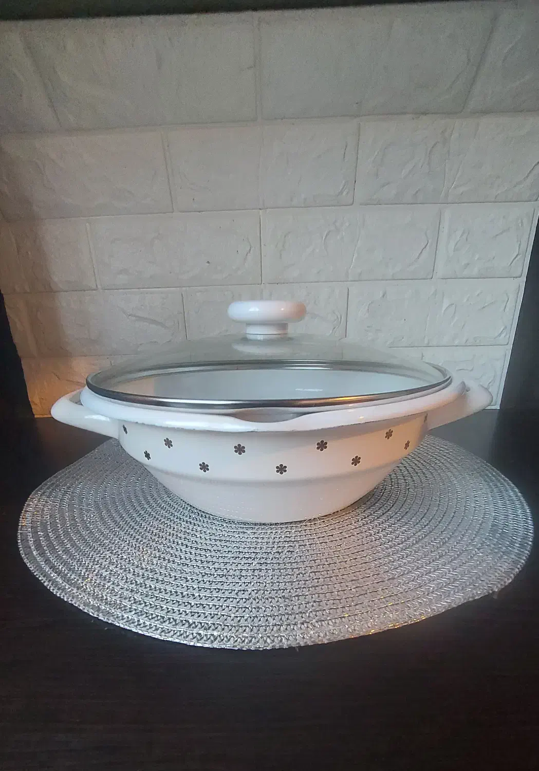 قابلمه سرخ کن بخارپز لعابی تایلندی اصل نایاب|ظروف پختوپز|نوشهر, |دیوار