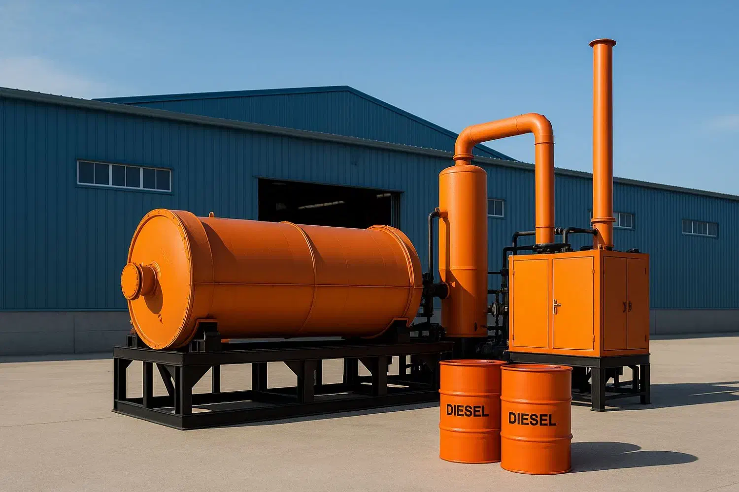 دستگاه تبدیل ضایعات به گازوئیل . پیرولیز|ماشین‌آلات صنعتی|شیراز, شهرک گلها|دیوار